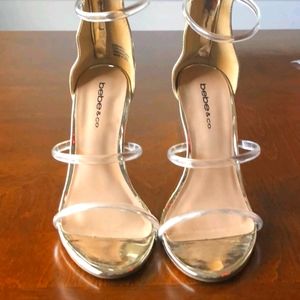 Bebe gold sandals